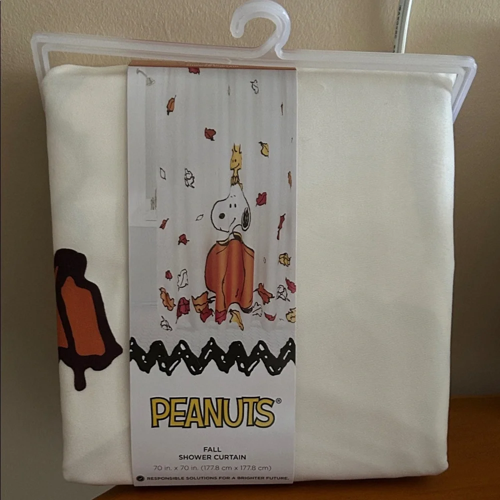 Peanuts Autumn Snoopy Shower Curtain